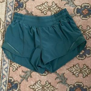 sage green lululemon shorts